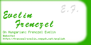 evelin frenczel business card